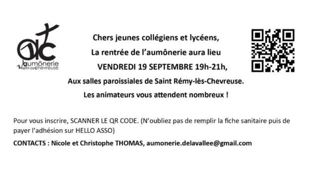 Inscription Aumônerie