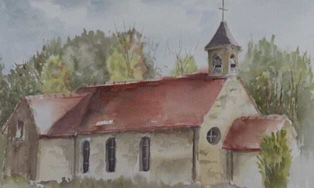 Quand notre église de St Forget se fait « croquer »