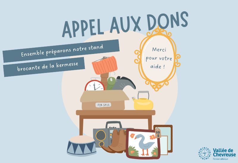gabarit appel aux dons brocante kermesse