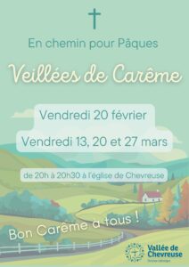 en chemin pour pâques