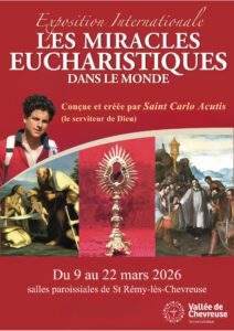 flyer affiche exposition des miracles eucharistiques