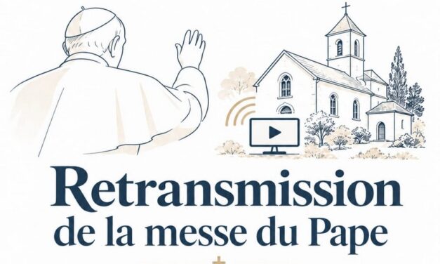 Retransmission de la messe du Pape à la maison paroissiale de St-Rémy